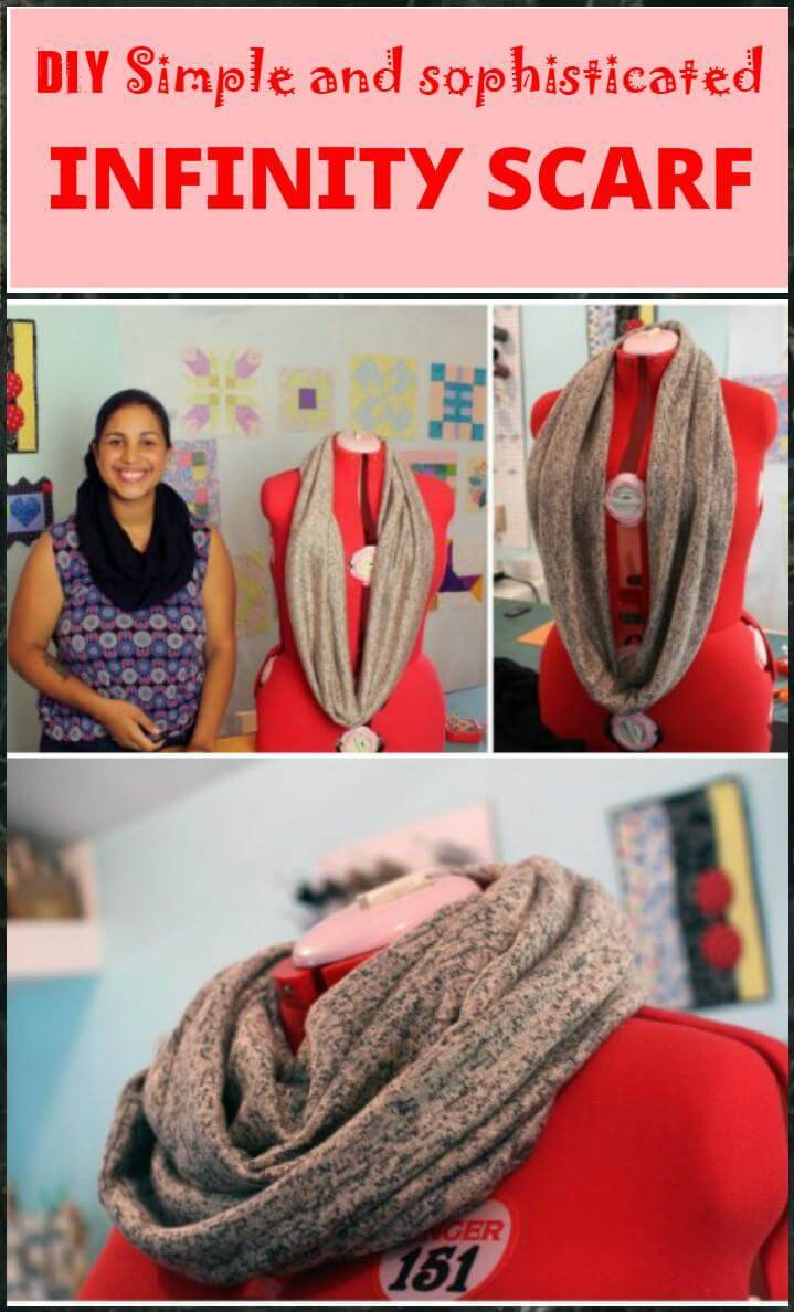 fashion-worthy DIY simple and sophisiticated infinity scarf
